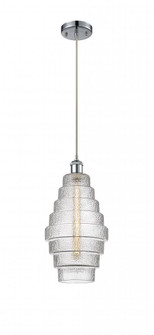Cascade - 1 Light - 8 inch - Polished Chrome - Cord hung - Mini Pendant (3442|516-1P-PC-G672-8)