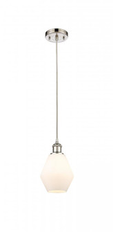 Cindyrella - 1 Light - 6 inch - Polished Nickel - Cord hung - Mini Pendant (3442|516-1P-PN-G651-6-LED)