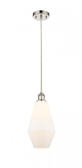 Cindyrella - 1 Light - 7 inch - Polished Nickel - Cord hung - Mini Pendant (3442|516-1P-PN-G651-7)