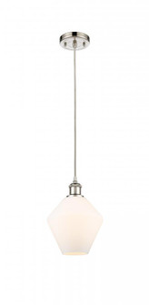 Cindyrella - 1 Light - 8 inch - Polished Nickel - Cord hung - Mini Pendant (3442|516-1P-PN-G651-8)
