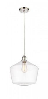 Cindyrella - 1 Light - 12 inch - Polished Nickel - Cord hung - Mini Pendant (3442|516-1P-PN-G652-12)
