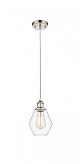 Cindyrella - 1 Light - 6 inch - Polished Nickel - Cord hung - Mini Pendant (3442|516-1P-PN-G652-6-LED)