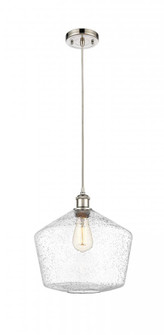 Cindyrella - 1 Light - 12 inch - Polished Nickel - Cord hung - Mini Pendant (3442|516-1P-PN-G654-12-LED)