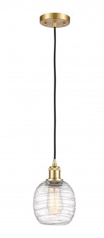 Belfast - 1 Light - 6 inch - Satin Gold - Cord hung - Mini Pendant (3442|516-1P-SG-G1013)