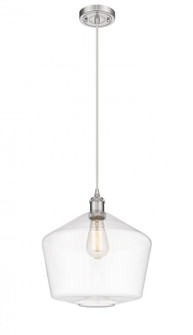 Cindyrella - 1 Light - 12 inch - Brushed Satin Nickel - Cord hung - Mini Pendant (3442|516-1P-SN-G652-12)