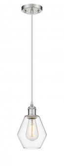 Cindyrella - 1 Light - 6 inch - Brushed Satin Nickel - Cord hung - Mini Pendant (3442|516-1P-SN-G652-6-LED)
