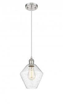 Cindyrella - 1 Light - 8 inch - Brushed Satin Nickel - Cord hung - Mini Pendant (3442|516-1P-SN-G654-8-LED)