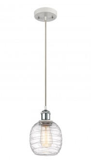 Belfast - 1 Light - 6 inch - White Polished Chrome - Cord hung - Mini Pendant (3442|516-1P-WPC-G1013-LED)