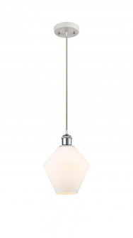 Cindyrella - 1 Light - 8 inch - White Polished Chrome - Cord hung - Mini Pendant (3442|516-1P-WPC-G651-8-LED)