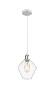 Cindyrella - 1 Light - 8 inch - White Polished Chrome - Cord hung - Mini Pendant (3442|516-1P-WPC-G652-8-LED)