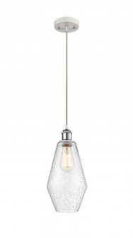 Cindyrella - 1 Light - 7 inch - White Polished Chrome - Cord hung - Mini Pendant (3442|516-1P-WPC-G654-7)