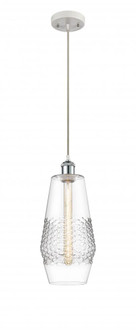 Windham - 1 Light - 7 inch - White Polished Chrome - Cord hung - Mini Pendant (3442|516-1P-WPC-G682-7-LED)