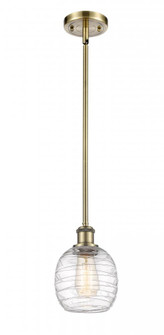Belfast - 1 Light - 6 inch - Antique Brass - Mini Pendant (3442|516-1S-AB-G1013-LED)