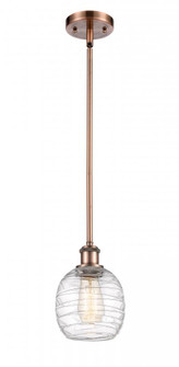 Belfast - 1 Light - 6 inch - Antique Copper - Mini Pendant (3442|516-1S-AC-G1013-LED)