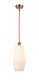 Windham - 1 Light - 7 inch - Antique Copper - Mini Pendant (3442|516-1S-AC-G681-7-LED)