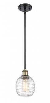 Belfast - 1 Light - 6 inch - Black Antique Brass - Mini Pendant (3442|516-1S-BAB-G1013-LED)