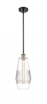 Windham - 1 Light - 7 inch - Black Antique Brass - Mini Pendant (3442|516-1S-BAB-G682-7-LED)