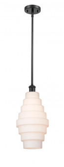 Cascade - 1 Light - 8 inch - Matte Black - Mini Pendant (3442|516-1S-BK-G671-8-LED)