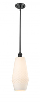 Windham - 1 Light - 7 inch - Matte Black - Mini Pendant (3442|516-1S-BK-G681-7)