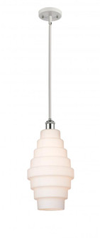 Cascade - 1 Light - 8 inch - White Polished Chrome - Mini Pendant (3442|516-1S-WPC-G671-8)