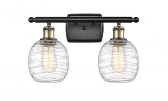 Belfast - 2 Light - 16 inch - Black Antique Brass - Bath Vanity Light (3442|516-2W-BAB-G1013)