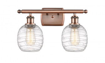 Belfast - 2 Light - 16 inch - Antique Copper - Bath Vanity Light (3442|516-2W-AC-G1013)