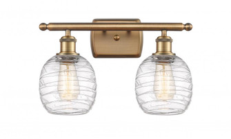 Belfast - 2 Light - 16 inch - Brushed Brass - Bath Vanity Light (3442|516-2W-BB-G1013)