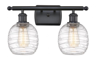 Belfast - 2 Light - 16 inch - Matte Black - Bath Vanity Light (3442|516-2W-BK-G1013-LED)