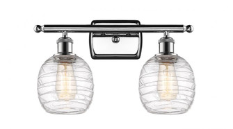 Belfast - 2 Light - 16 inch - Polished Chrome - Bath Vanity Light (3442|516-2W-PC-G1013)
