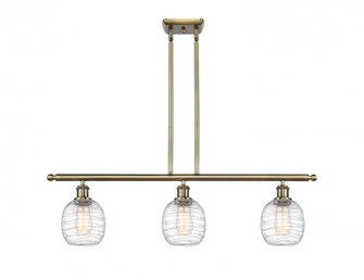Belfast - 3 Light - 36 inch - Antique Brass - Stem hung - Island Light (3442|516-3I-AB-G1013)