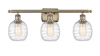 Belfast - 3 Light - 26 inch - Antique Brass - Bath Vanity Light (3442|516-3W-AB-G1013-LED)