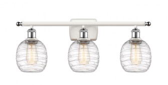 Belfast - 3 Light - 26 inch - White Polished Chrome - Bath Vanity Light (3442|516-3W-WPC-G1013)