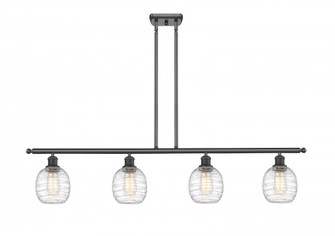 Belfast - 4 Light - 48 inch - Matte Black - Stem hung - Island Light (3442|516-4I-BK-G1013-LED)