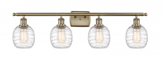 Belfast - 4 Light - 36 inch - Antique Brass - Bath Vanity Light (3442|516-4W-AB-G1013-LED)