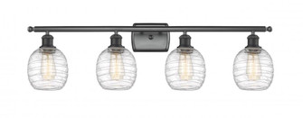 Belfast - 4 Light - 36 inch - Matte Black - Bath Vanity Light (3442|516-4W-BK-G1013-LED)