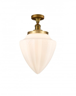 Bullet - 1 Light - 12 inch - Brushed Brass - Semi-Flush Mount (3442|517-1CH-BB-G661-12)