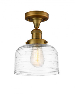 Bell - 1 Light - 8 inch - Brushed Brass - Semi-Flush Mount (3442|517-1CH-BB-G713)