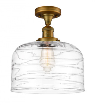 Bell - 1 Light - 12 inch - Brushed Brass - Semi-Flush Mount (3442|517-1CH-BB-G713-L)