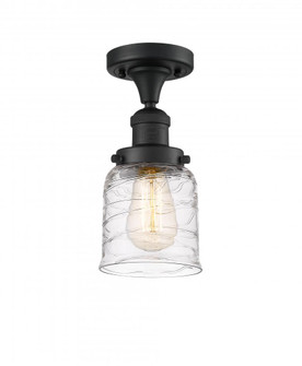 Bell - 1 Light - 5 inch - Matte Black - Semi-Flush Mount (3442|517-1CH-BK-G513-LED)
