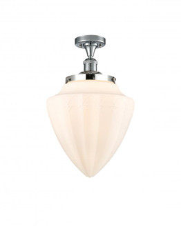 Bullet - 1 Light - 12 inch - Polished Chrome - Semi-Flush Mount (3442|517-1CH-PC-G661-12-LED)