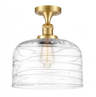 Bell - 1 Light - 12 inch - Satin Gold - Semi-Flush Mount (3442|517-1CH-SG-G713-L-LED)