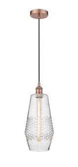 Windham - 1 Light - 7 inch - Antique Copper - Cord hung - Mini Pendant (3442|616-1P-AC-G684-7)