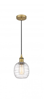 Belfast - 1 Light - 6 inch - Brushed Brass - Cord hung - Mini Pendant (3442|616-1P-BB-G1013-LED)