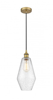 Cindyrella - 1 Light - 7 inch - Brushed Brass - Cord hung - Mini Pendant (3442|616-1P-BB-G654-7)