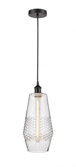 Windham - 1 Light - 7 inch - Matte Black - Cord hung - Mini Pendant (3442|616-1P-BK-G684-7)