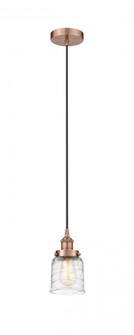 Bell - 1 Light - 5 inch - Antique Copper - Cord hung - Mini Pendant (3442|616-1PH-AC-G513)