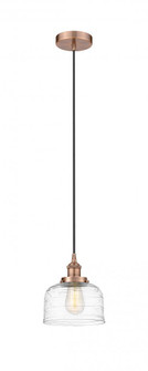 Bell - 1 Light - 8 inch - Antique Copper - Cord hung - Mini Pendant (3442|616-1PH-AC-G713)