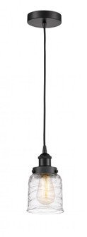 Bell - 1 Light - 5 inch - Matte Black - Cord hung - Mini Pendant (3442|616-1PH-BK-G513)