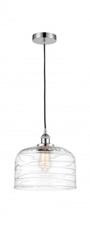 Bell - 1 Light - 12 inch - Polished Chrome - Cord hung - Mini Pendant (3442|616-1PH-PC-G713-L)