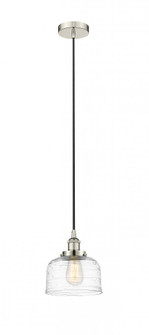 Bell - 1 Light - 8 inch - Polished Nickel - Cord hung - Mini Pendant (3442|616-1PH-PN-G713-LED)